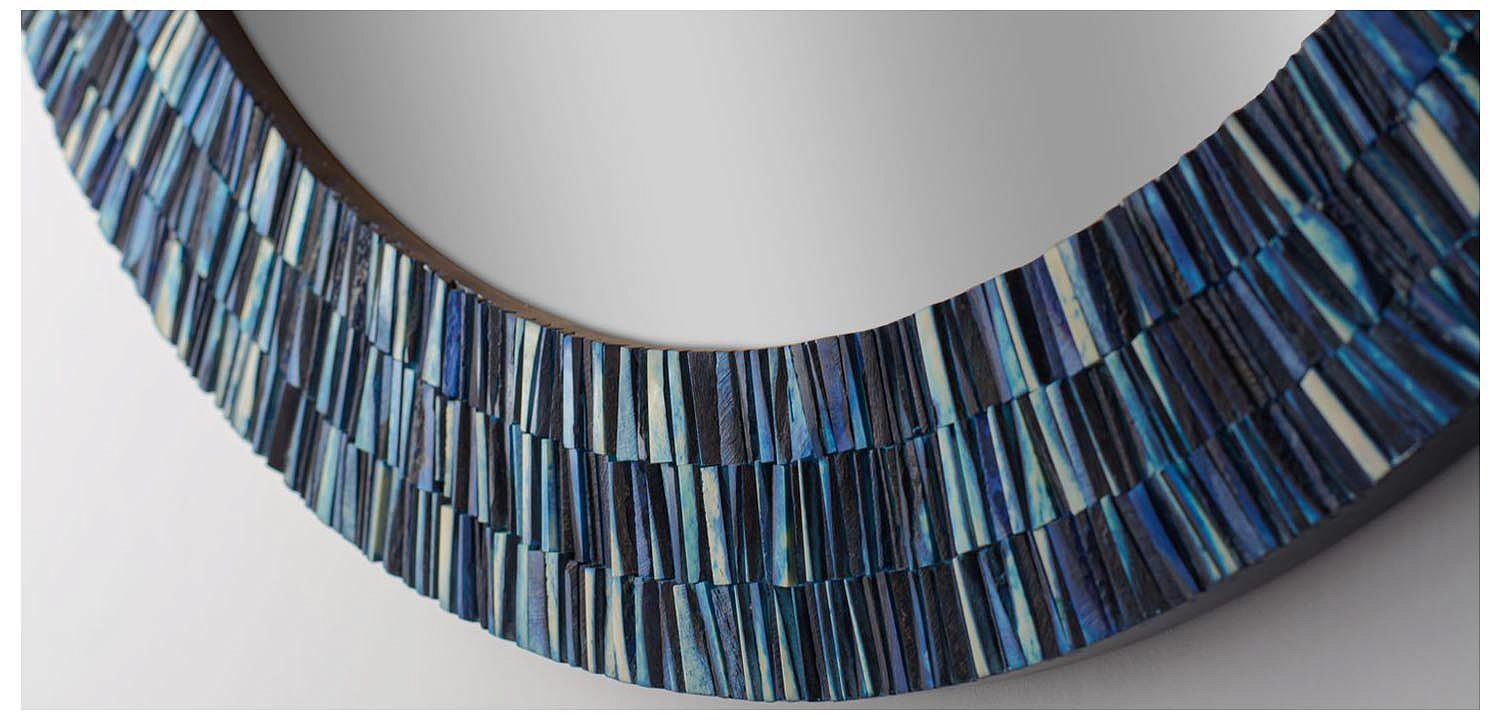 Зеркало Bone Inlay Round Mirror Зеркало Bone Inlay Round Mirror - Loft-Concept в Брянске