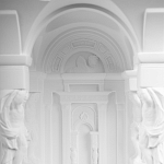 Встраиваемый в стену гипсовый светильник под покраску с колоннами и арками в античном стиле Antiquity Athena варинант исполнения - 10 | Loft Concept в Брянске