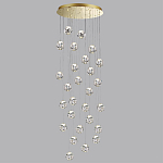 Люстра каскадня с 27-ю прозрачными шарообразными подвесами Bubbles Bocci варинант исполнения - 2 | Loft Concept в Брянске