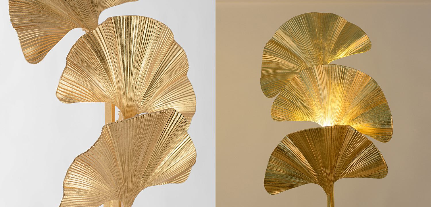 Торшер Palmas Gold Floor Lamp Торшер Palmas Gold Floor Lamp - Loft-Concept в Брянске