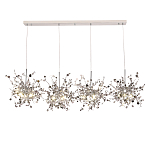 Люстра подвесная из четырех частей с металлическими круглыми элементами Terzani Argent варинант исполнения - 4 | Loft Concept в Брянске