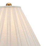 Настольная лампа с фактурным конусовидным абажуром и кожаным каркасом Malifis варинант исполнения - 2 | Loft Concept в Брянске