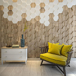 Гипсовая 3D панель с принтографией PM-47 варинант исполнения - 2 | Loft Concept в Брянске