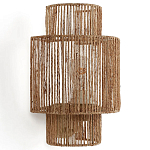 Бра с плетенным из джута плафоном Jutti H30 см варинант исполнения - 1 | Loft Concept в Брянске