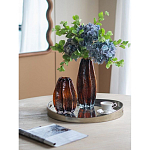 Ваза стеклянная янтарного цвета с текстурированным силуэтом Carambola варинант исполнения - 6 | Loft Concept в Брянске