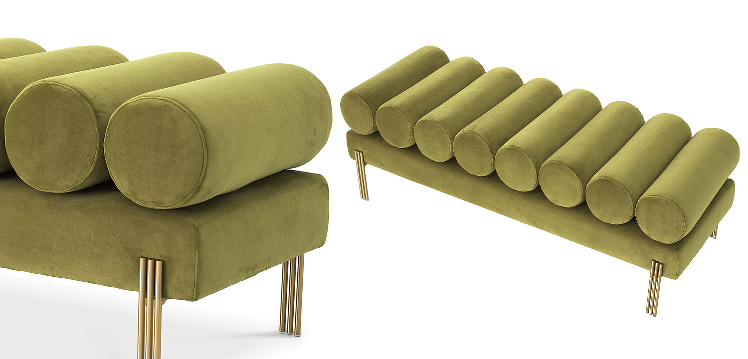 Банкетка Eichholtz Bench Oxley Green Банкетка Eichholtz Bench Oxley Green - Loft-Concept в Брянске