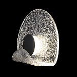 Бра из текстурированного прозрачного стекла с изогнутым краем Textured Glass  варинант исполнения - 1 | Loft Concept в Брянске