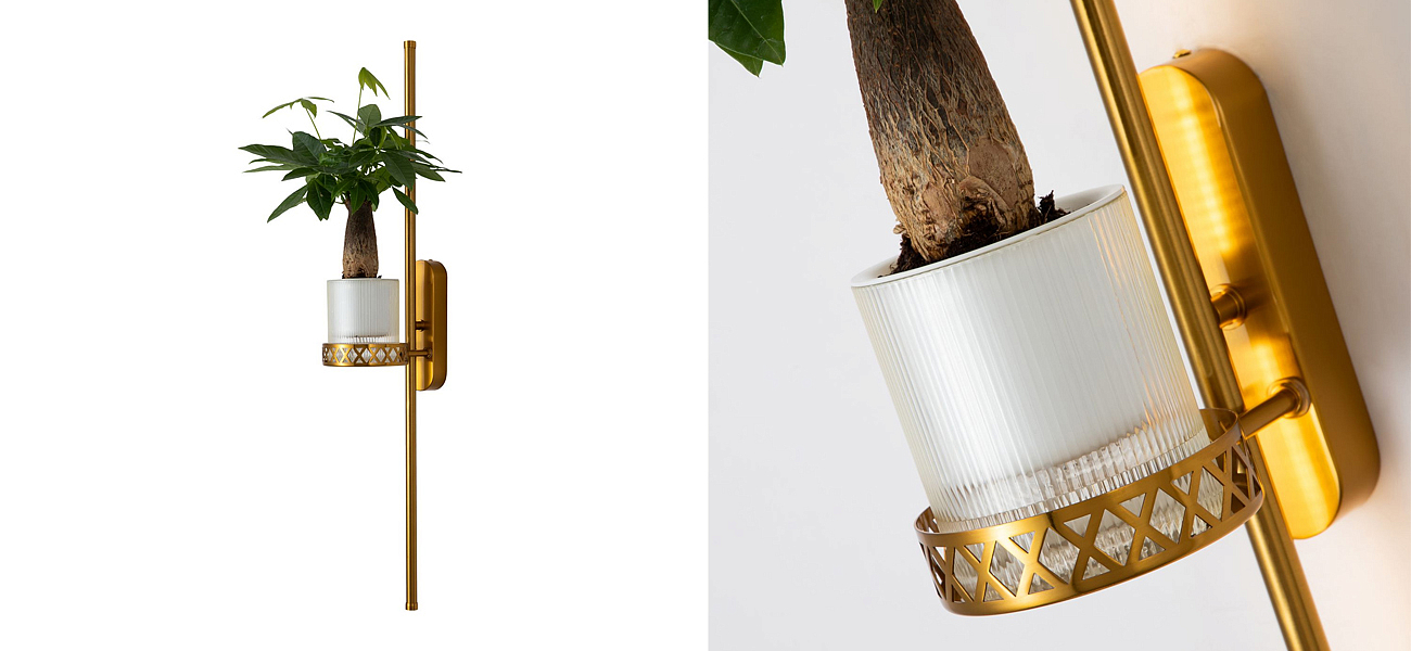 Бра с подставкой для кашпо Plants and Lamps 12 W Бра с подставкой для кашпо Plants and Lamps 12 W - Loft-Concept в Брянске