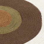 Ковер круглый из хлопка с контрастным узором Bullseye 150 варинант исполнения - 3 | Loft Concept в Брянске