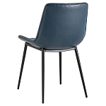 Стул с обивкой из экокожи темно-синего цвета RHOMBUSES UPHOLSTERY варинант исполнения - 4 | Loft Concept в Брянске