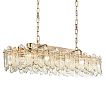 Люстра подвесная овальная с хрустальными овальными подвесками Harmonica варинант исполнения - 1 | Loft Concept в Брянске