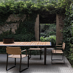 Дизайнерский стул с каркасом из металла с плетеными сиденьем и спинкой GREEN POINT Chair варинант исполнения - 9 | Loft Concept в Брянске