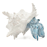 Статуэтка голубой рак с белой раковиной Marine Accessories варинант исполнения - 1 | Loft Concept в Брянске