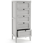 Комод узкий с 5-ю ящиками серый Silva Grey Chest of Drawers варинант исполнения - 3 | Loft Concept в Брянске