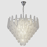 Люстра с подвесками из рифленного стекла в форме капель Textured Glass Chandelier варинант исполнения - 11 | Loft Concept в Брянске