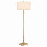 Торшер с абажуром в форме цилиндра на золотистом каркасе Floor lamp Amanda варинант исполнения - 2 | Loft Concept в Брянске