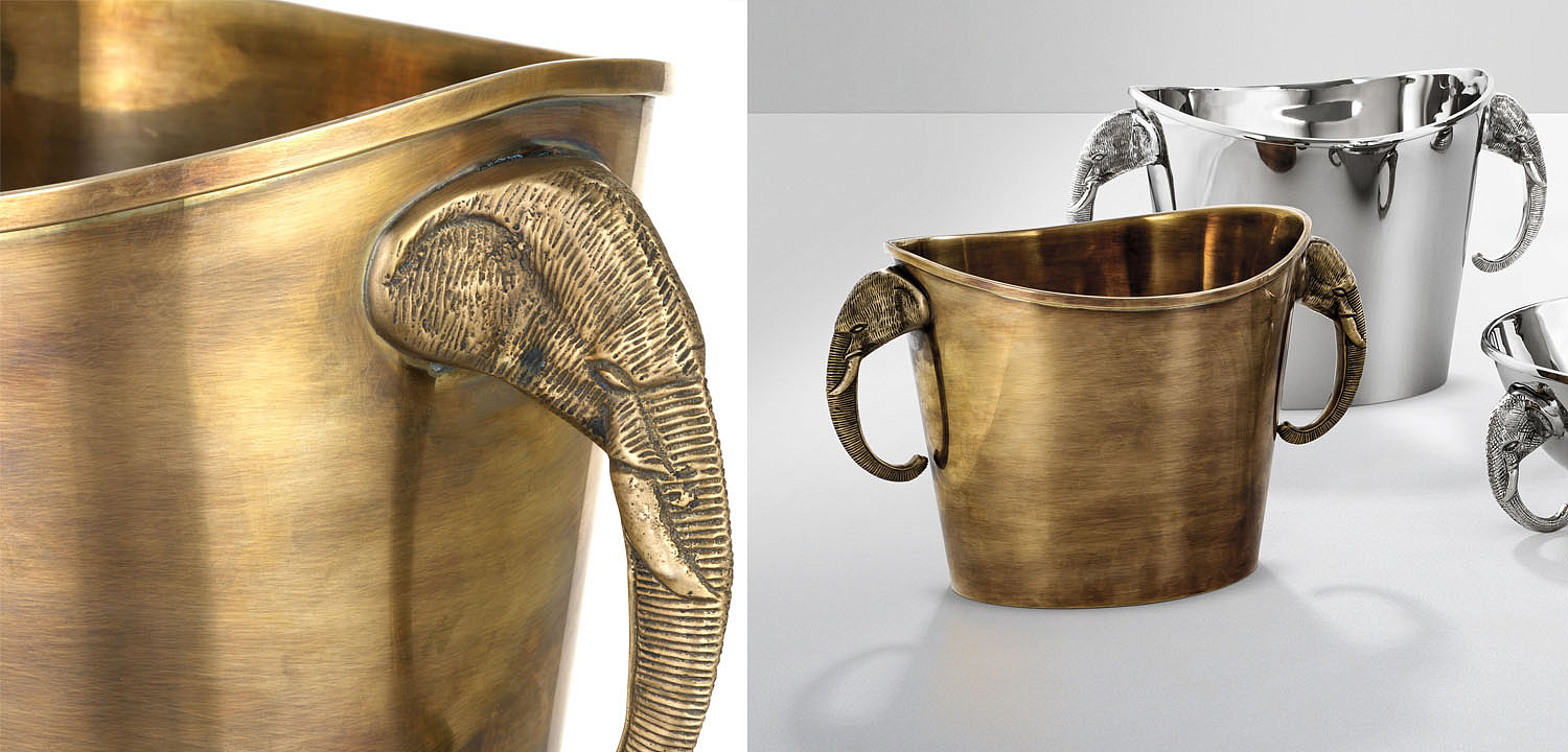 Ведерко для льда Eichholtz WINE COOLER MAHARAJA brass Ведерко для льда Eichholtz WINE COOLER MAHARAJA brass - Loft-Concept в Брянске