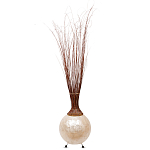 Торшер из перламутра на металлическом каркасе Indonesian Comet варинант исполнения - 2 | Loft Concept в Брянске