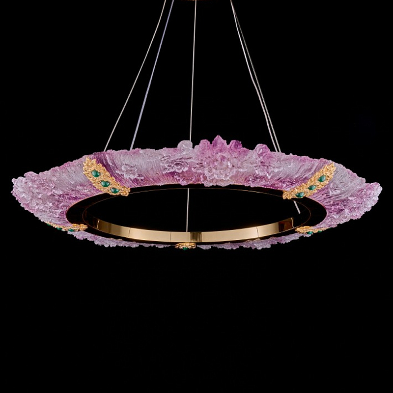 Люстра в форме кольца розовая Warm Pink Light Золотой Розовый Люстра в форме кольца розовая Warm Pink Light Золотой Розовый в Брянске | Loft Concept