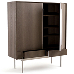 Шкаф из серого дуба Sawada Gray Oak Cabinet варинант исполнения - 3 | Loft Concept в Брянске