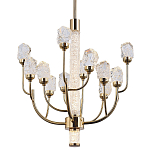 Люстра с декором в виде кристаллов из хрусталя Kenneth Crystal Stone Chandelier 12 варинант исполнения - 1 | Loft Concept в Брянске