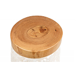 Керамический столик с деревянной столешницей "Пешка" варинант исполнения - 5 | Loft Concept в Брянске