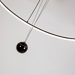 Светодиодная люстра Black LED Circle and Ball Lamp варинант исполнения - 6 | Loft Concept в Брянске