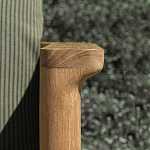 Дизайнерское уличное кресло из массива дерева с плетеной спинкой PALINFRASCA Armchair варинант исполнения - 5 | Loft Concept в Брянске