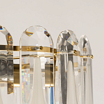 Люстра многоярусная с овальными прозрачными подвесками 36 см Harmonica варинант исполнения - 7 | Loft Concept в Брянске