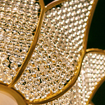 Люстра в форме тюльпана с лепестками из прозрачных стеклянных бусин Hanging Flowers варинант исполнения - 5 | Loft Concept в Брянске