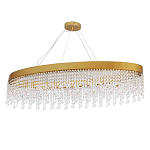 Люстра подвесная овальная с хрустальными подвесками Crystal Art  варинант исполнения - 1 | Loft Concept в Брянске