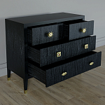 Бельевой Комод с 4 ящиками Elsa Dreams Black варинант исполнения - 2 | Loft Concept в Брянске