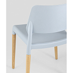 Пластиковый стул на ножках из массива бука Ferret Grey-Blue варинант исполнения - 3 | Loft Concept в Брянске