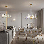 Люстра с декоративными птицами Ganthea D 93 см варинант исполнения - 4 | Loft Concept в Брянске