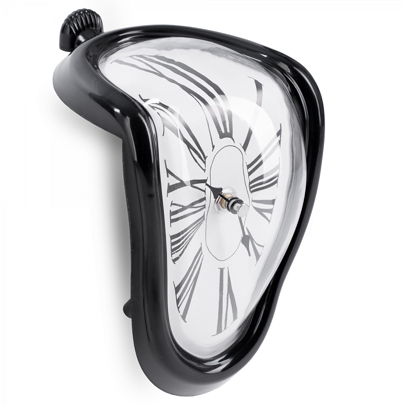 Часы Salvador Dali Soft Clock black Белый Черный в Брянске | Loft Concept 