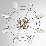 Люстра подвесная из металла с хрустальными подвесками прозрачного цвета Quasar 41 варинант исполнения - 10 | Loft Concept в Брянске