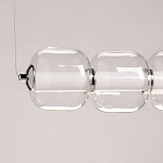 Люстра линейная с 6-ю прозрачными стеклянными плафонами округлой формы HANDLE GRAPE варинант исполнения - 6 | Loft Concept в Брянске