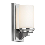 Бра для ванных комнат с белым цилиндрическим плафоном на прямоугольном основании цвета хром Feiss варинант исполнения - 5 | Loft Concept в Брянске