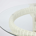 Комплект обеденный из ротанга Eloise grand white варинант исполнения - 13 | Loft Concept в Брянске