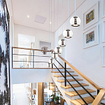 Подвесной светильник со стеклянным плафоном Inner Gleam Globe black  варинант исполнения - 4 | Loft Concept в Брянске