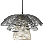 Подвесной светильник Black Grey Mesh Lampshade Hanging Lamp варинант исполнения - 1 | Loft Concept в Брянске