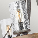 Люстра с цилиндрическим плафонами из толстого волнистого стекла в индустриальном стиле Feiss варинант исполнения - 12 | Loft Concept в Брянске