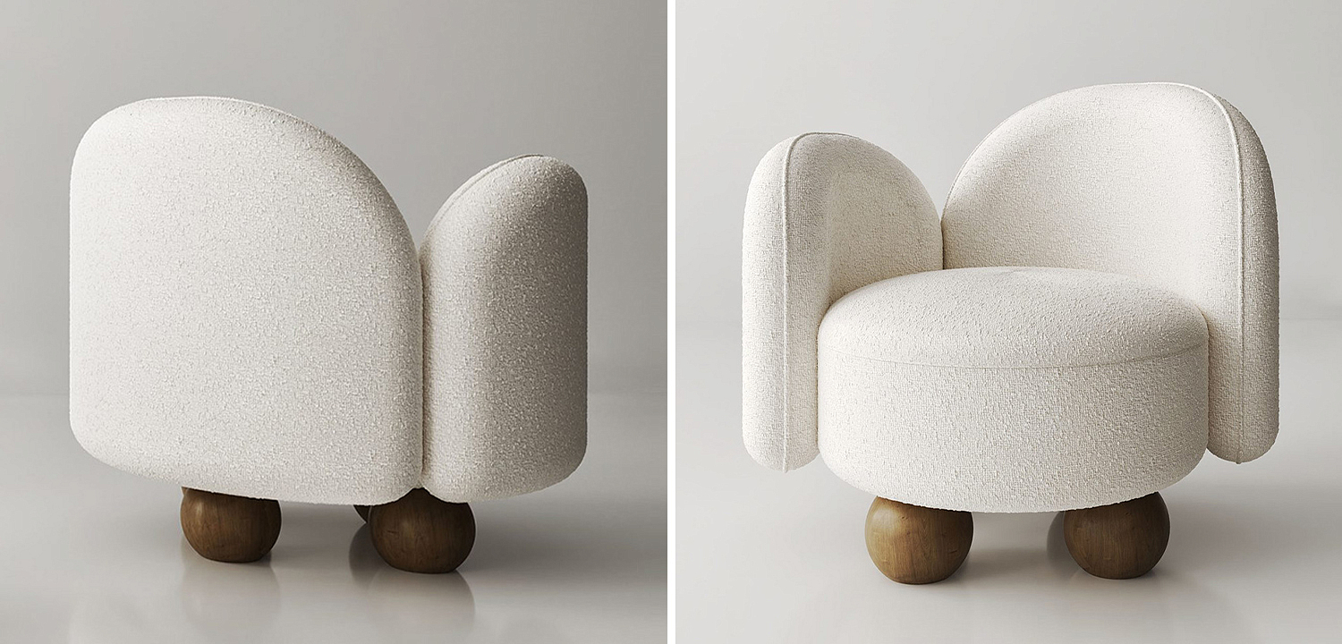 Кресло White Wooden Balls Кресло White Wooden Balls - Loft-Concept в Брянске