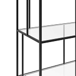 Стеллаж из металла и стекла Menzie Metal Rack варинант исполнения - 3 | Loft Concept в Брянске