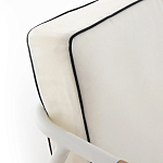 Садовый 2-х местный диван с подлокотниками из тика White варинант исполнения - 7 | Loft Concept в Брянске