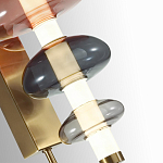 Бра с плафоном из разноцветного стекла Glass Peonies варинант исполнения - 1 | Loft Concept в Брянске