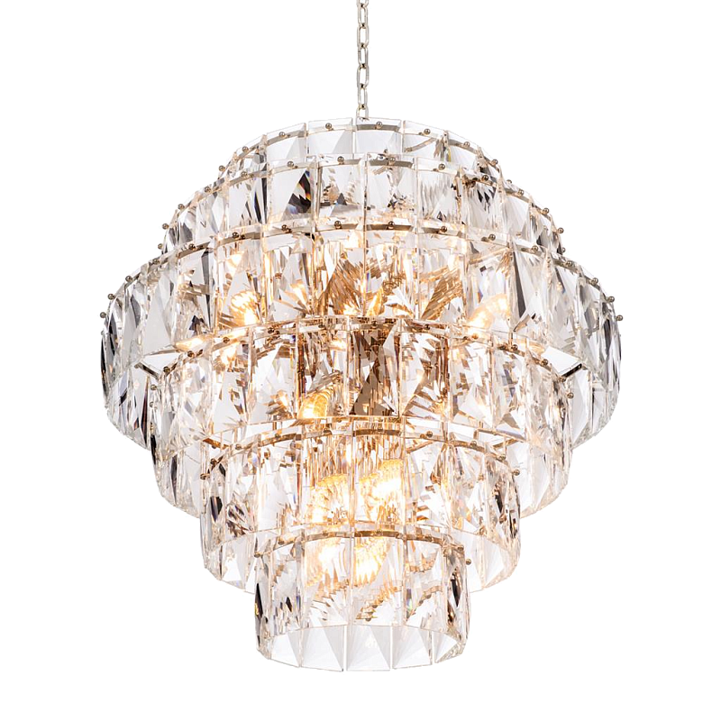Люстра Chandelier Amazone L Никель Прозрачный Люстра Chandelier Amazone L Никель Прозрачный в Брянске | Loft Concept