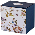 Кружка белая из фарфора с рисунком цветов 400 мл Garden Whisper Porcelain Set  варинант исполнения - 2 | Loft Concept в Брянске