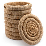 Плетеная корзина с крышкой из плетеного бананового дерева Zuwena Wicker Basket варинант исполнения - 3 | Loft Concept в Брянске