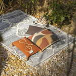 Подушка декоративная с геометрическим узором и плетенными вставками Divine Abstractions варинант исполнения - 5 | Loft Concept в Брянске